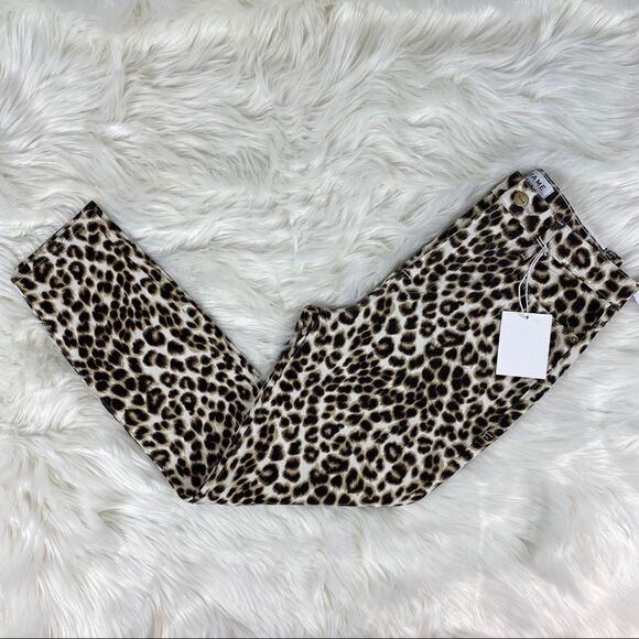 FRAME Ali Leopard Print High Waist Skinny Jeans - Picture 5 of 7
